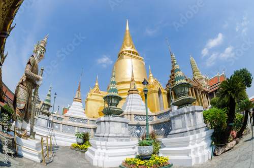 Wat Phra Kaow in Bangkok, Thaialnd.