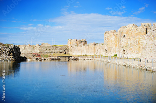 Patras venecian fortress on summer