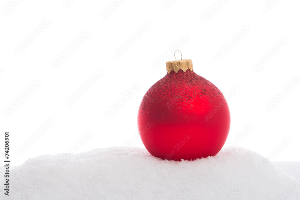 Red christmas balls