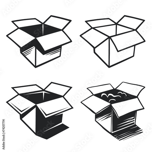 Boxes icons