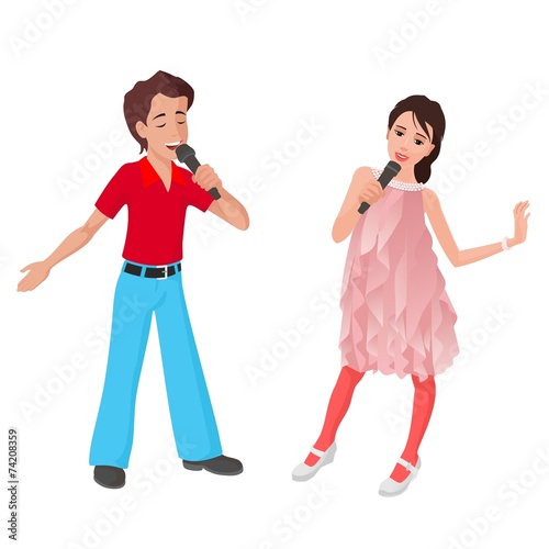 children singing