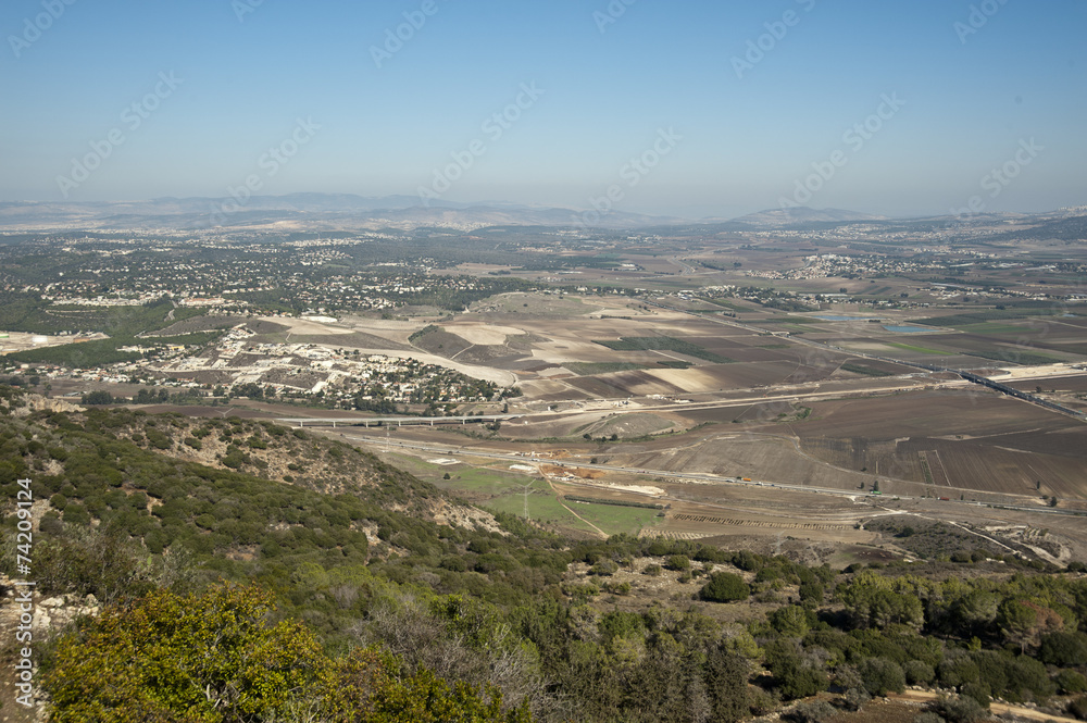 Fototapeta premium View of the Jezreel Valley.Israel.