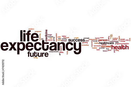 Φωτογραφία Life expectancy word cloud
