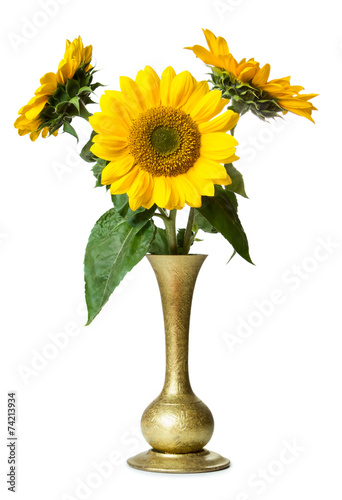 Fototapeta Naklejka Na Ścianę i Meble -  Sunflowers in vase