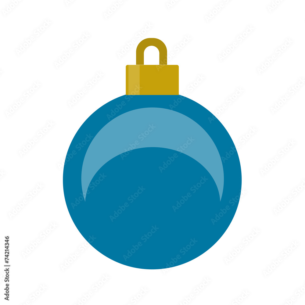 Fototapeta premium Christmas blue ornament