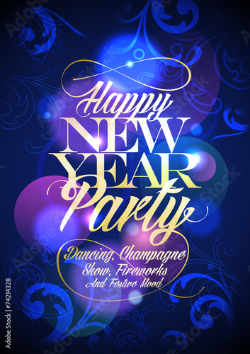 New Year party floral design.