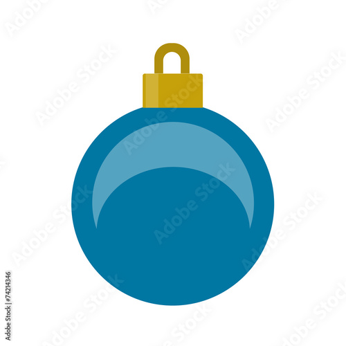 Christmas blue ornament
