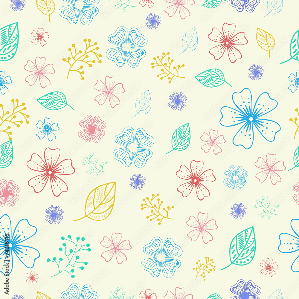 Flower background concept.  illustration