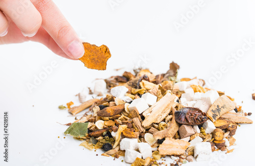 Chinese traditional herbal. photo