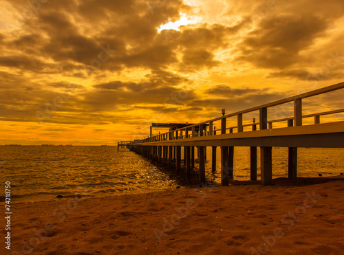 Bridge in the Evening