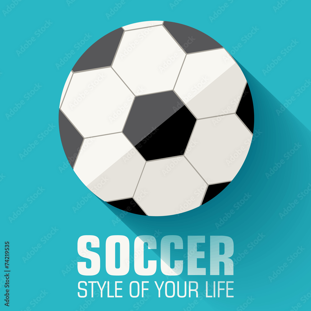 Flat sport soccer background concept. Vector illustration design Flat sport soccer background concept. Vector illustration design