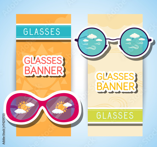 Weather glasses banner