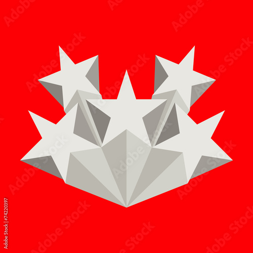 Five silver stars