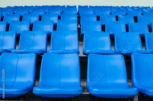 blue chair Temporary stadium