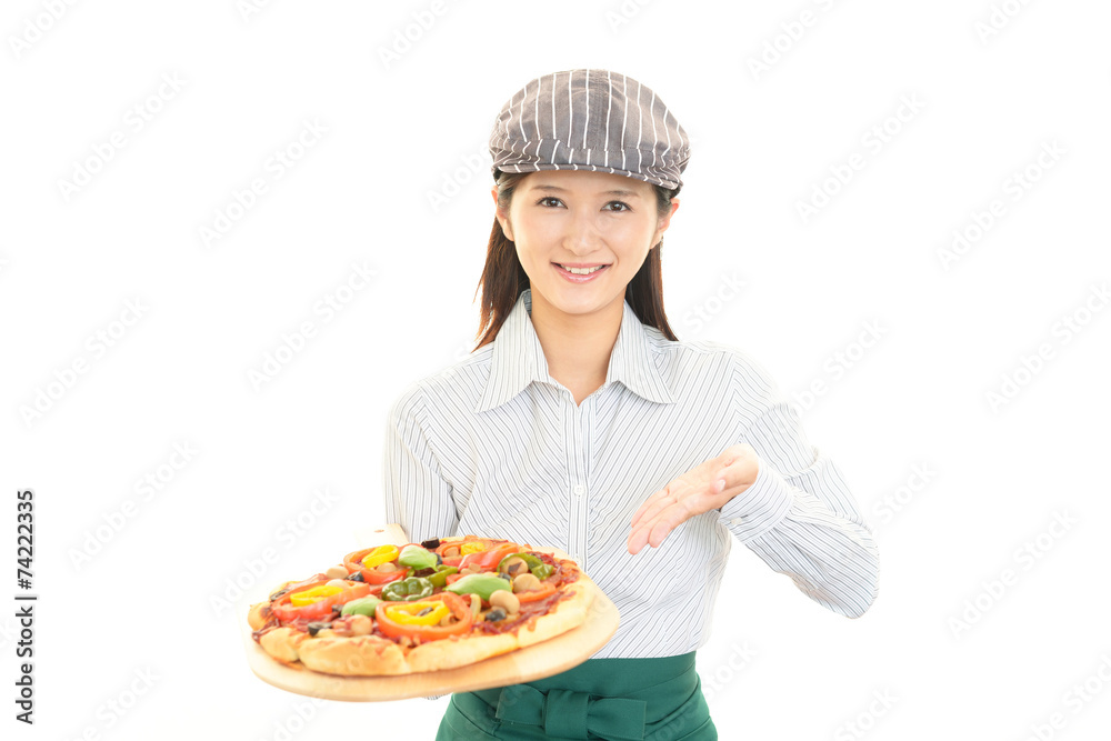 笑顔のウェイトレス 笑顔のウェイトレス