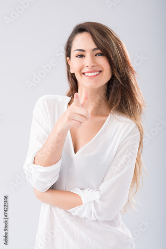 Happy young woman