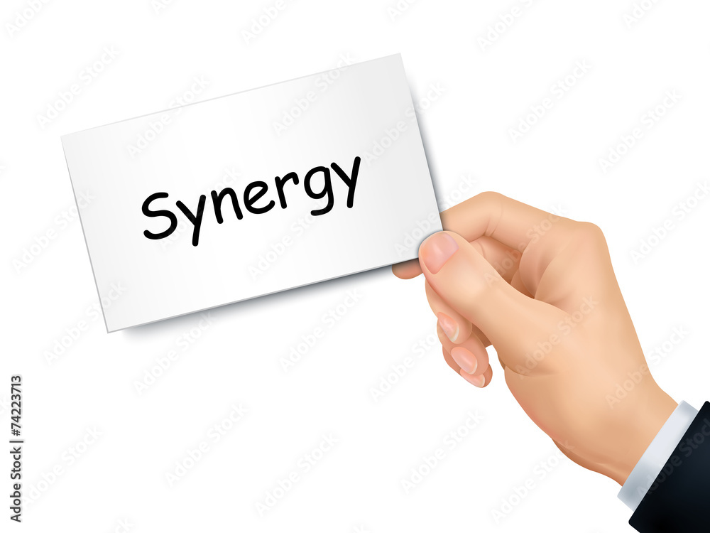 synergy card in hand synergy card in hand