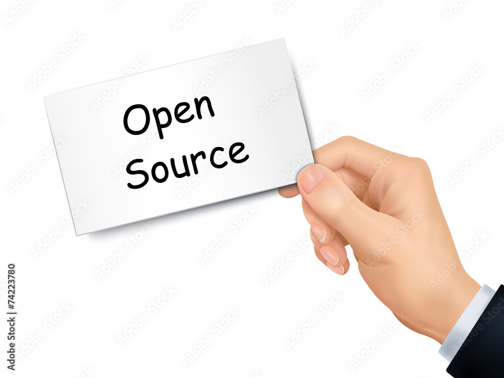 open source card in hand