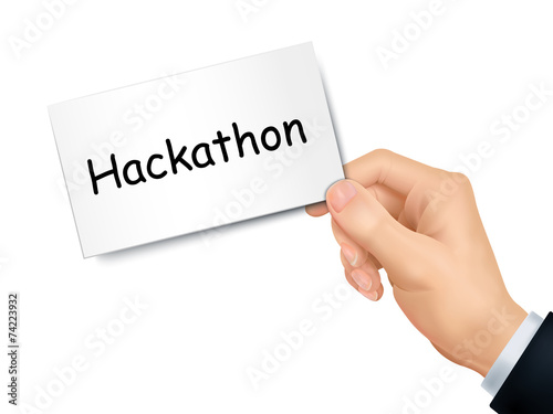 hackathon card in hand