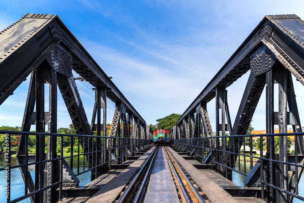 Fototapeta premium bridge of the river kwai ,kanchanaburi province, thailand