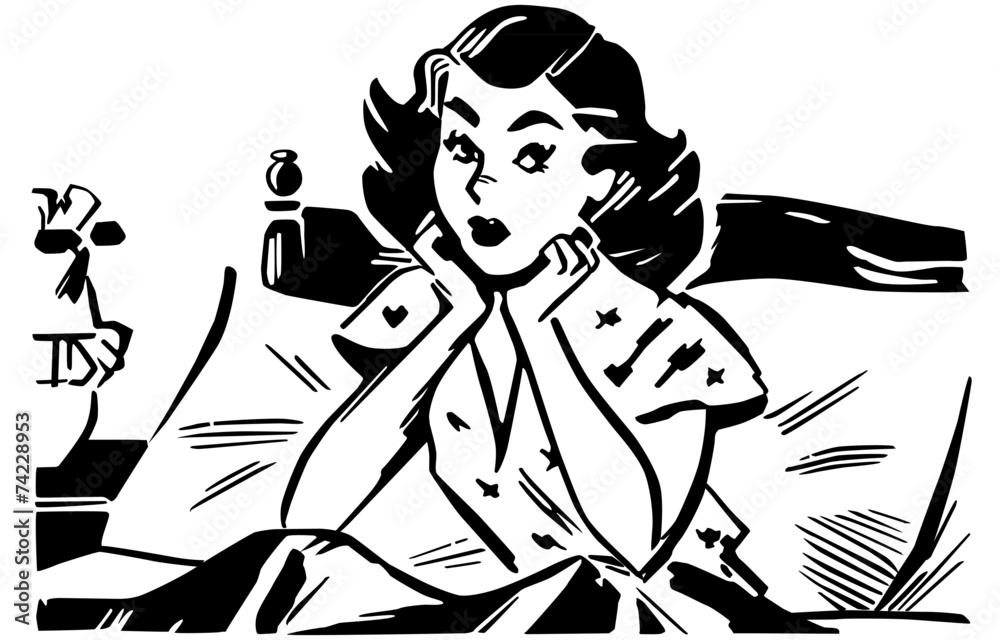 Obraz premium Woman Wondering