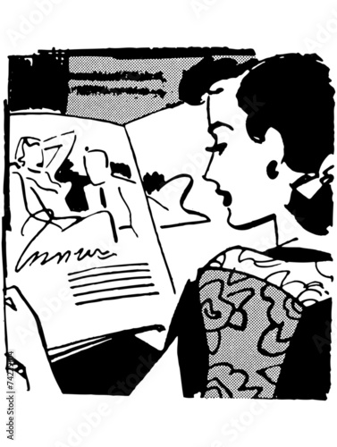 Woman Reading Magazine