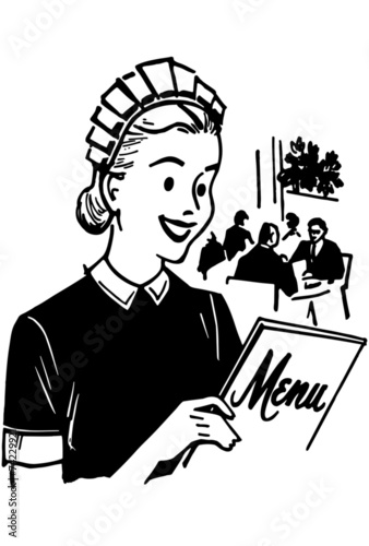 Waitress With Menu