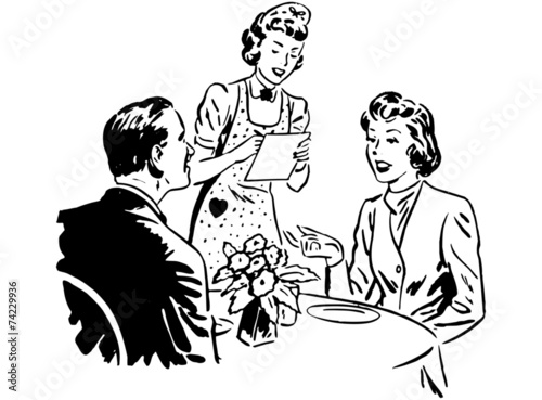 Waitress Taking Order