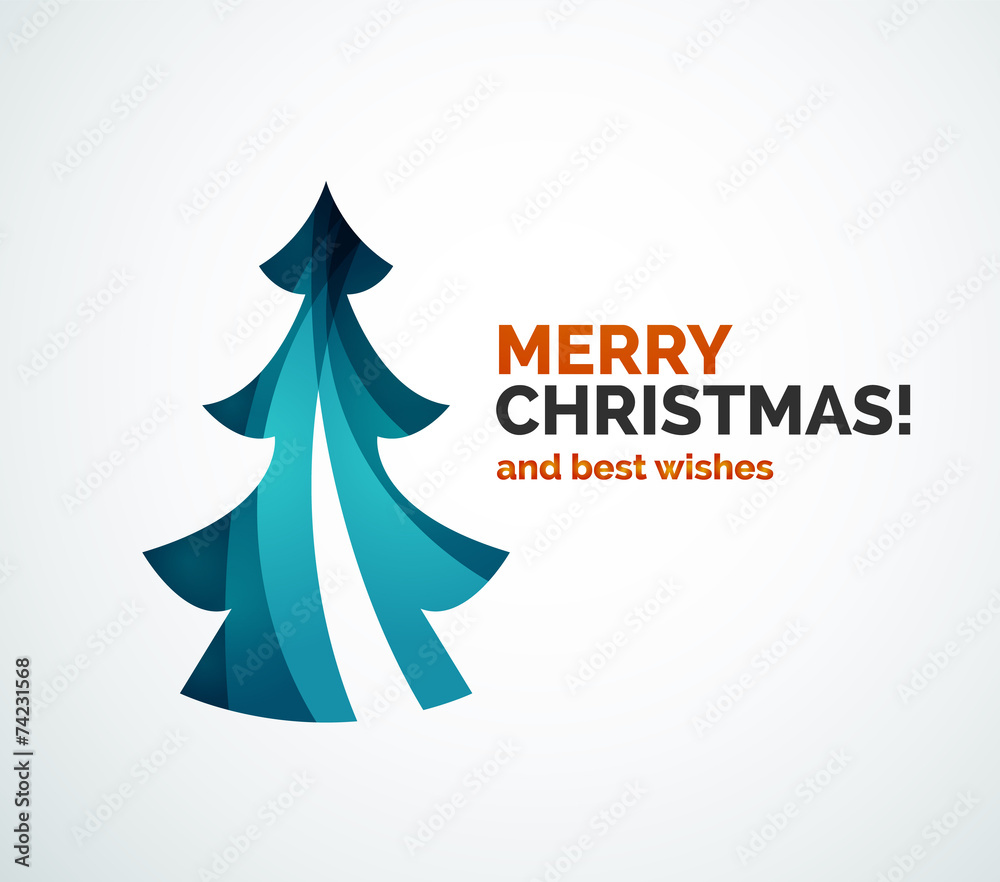 Christmas tree geometric design Christmas tree geometric design