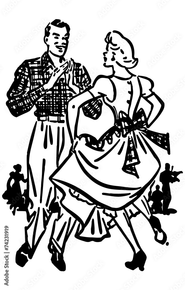 Fototapeta premium Square Dancers 2