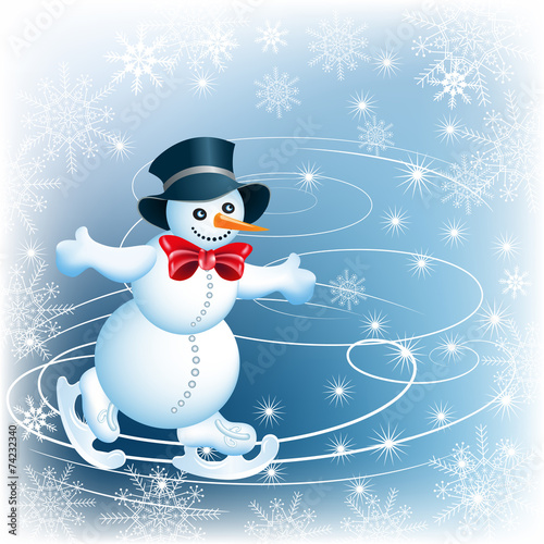 Snowman skates