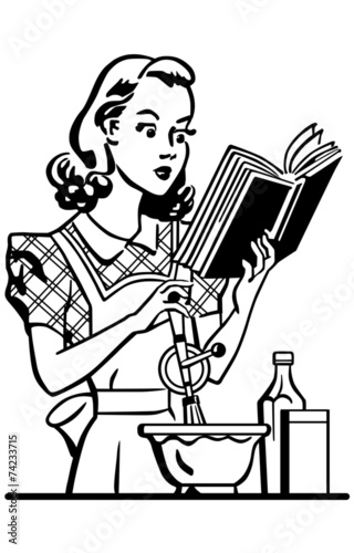 Retro Lady Cook