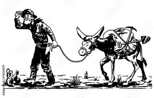 Prospector With Donkey