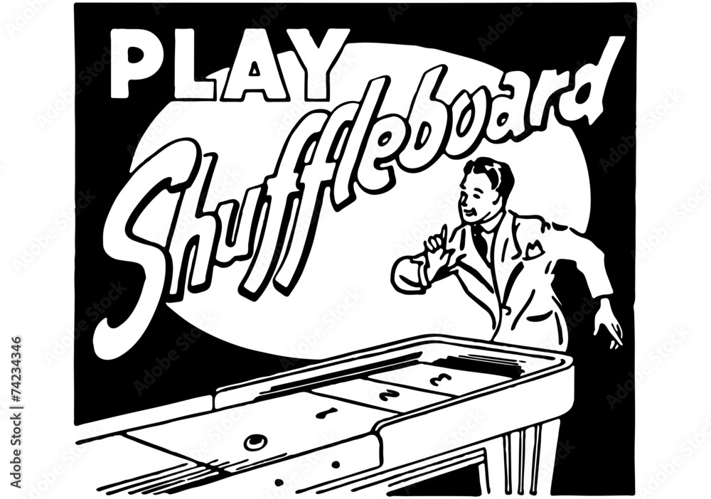 Fototapeta premium Play Shuffleboard