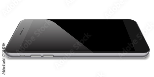 realistic black smartphone