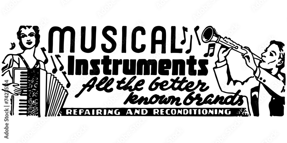 Naklejka premium Musical Instruments 2