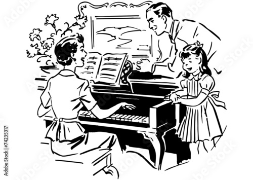 Mom Playing Piano