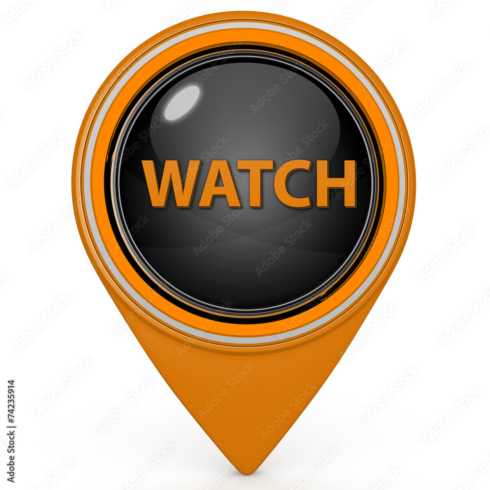 watch pointer icon on white background watch pointer icon on white background