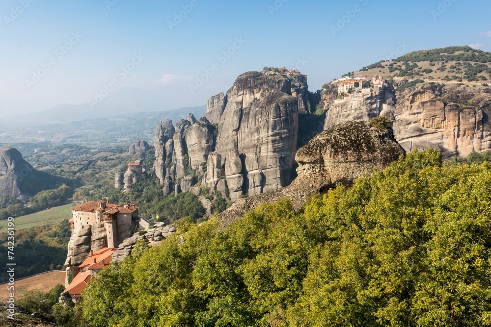 Holly monastery of Varlaam built on a tall rock Holly monastery of Varlaam built on a tall rock
