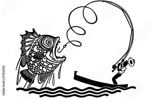 Man Catching Big Fish