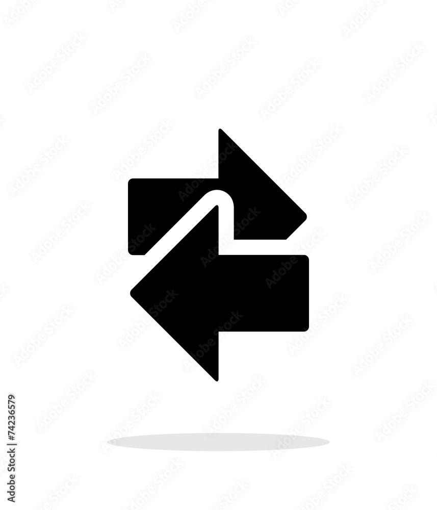 Interchange icon on white background. Interchange icon on white background.