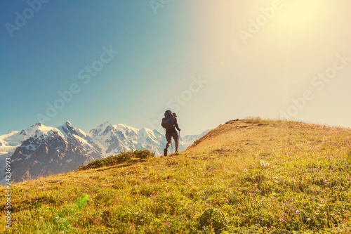 Hike in mountains