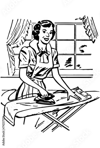 Lady Ironing