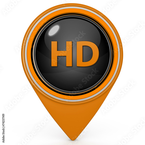 HD pointer icon on white background