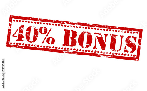 Forty percent bonus