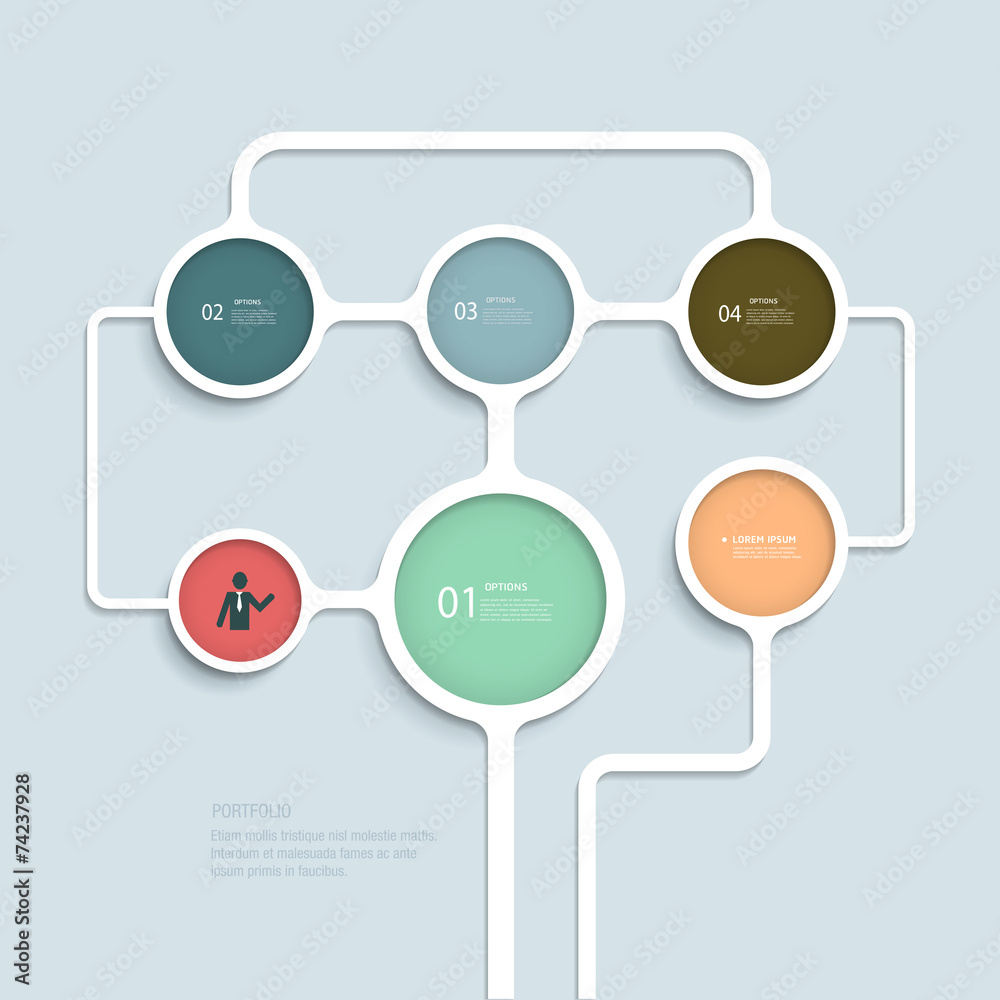 Simple Infographic elements design template Simple Infographic elements design template