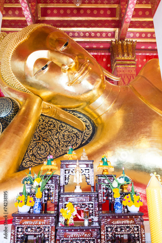 Reclining Buddha at Pamok Temple photo