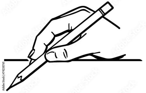 Hand Holding Pencil 2