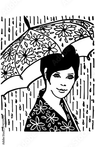 Girl With Umbrella