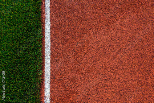 Artificial grass and run track texture